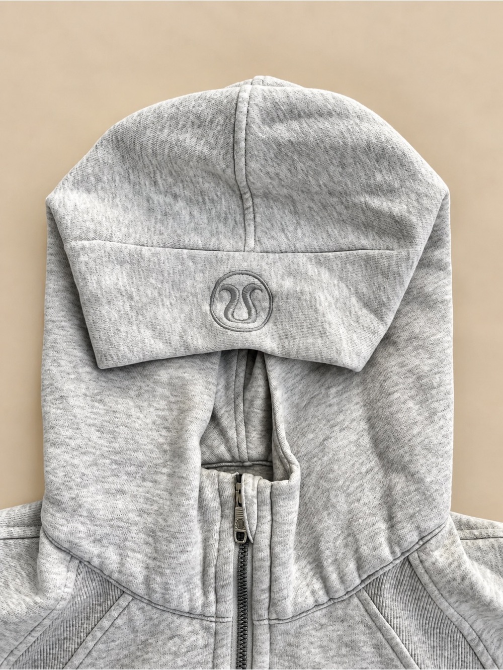 Lululemon Scuba Oversized Half Zip Hoodie Heathered Gray M/L - Picture 4 of 9